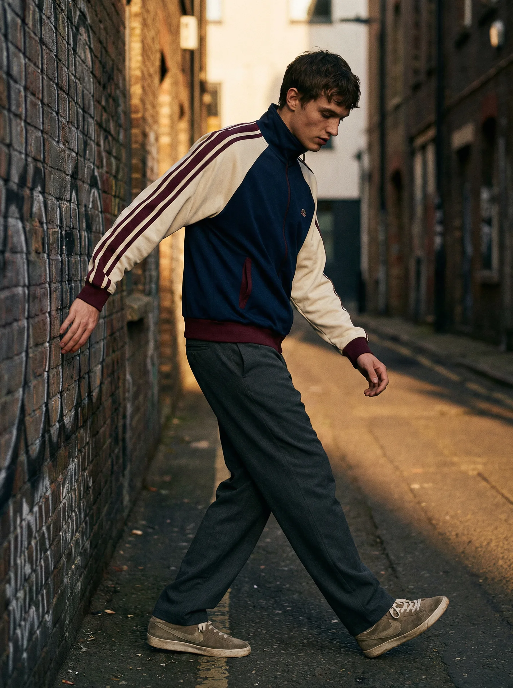 复古运动风穿搭 - 男同